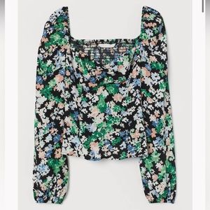 Puff Sleeved Floral Blouse